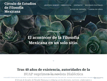 Tablet Screenshot of filosofiamexicana.org